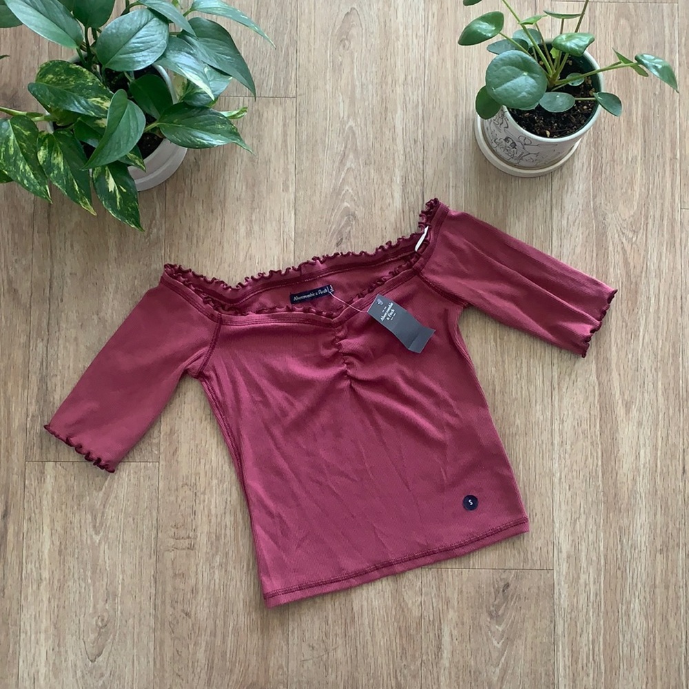 NWT A&F off the shoulder top